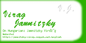 virag jamnitzky business card